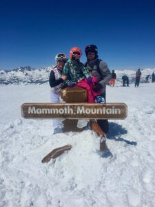Olga and Geoff at Mammoth Mountain